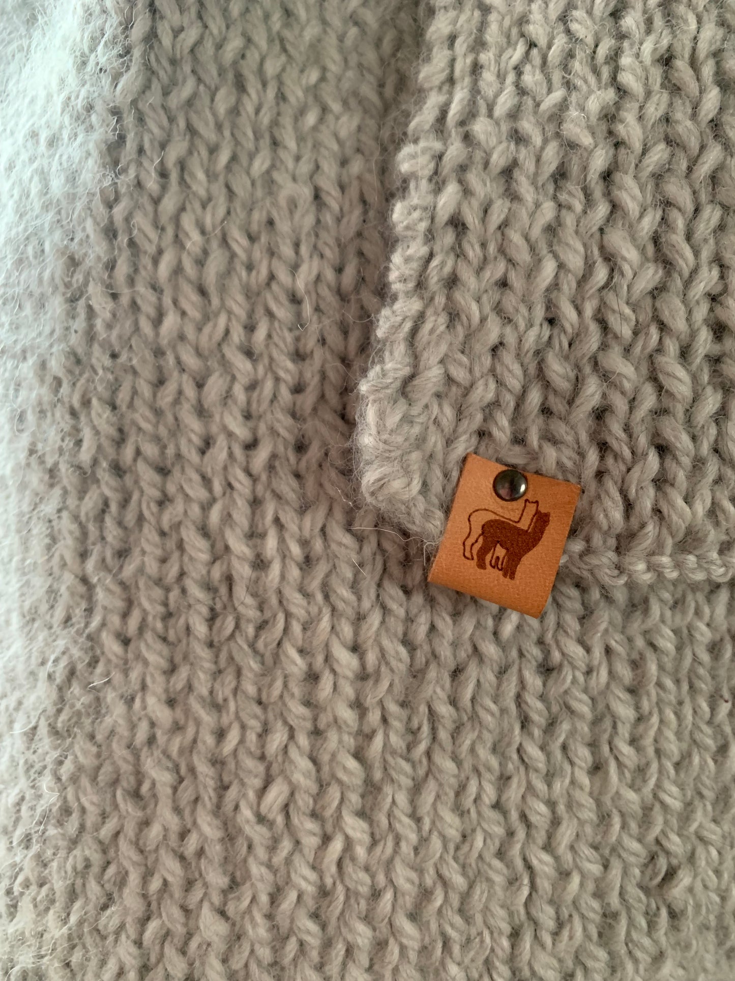 Sjaal XL licht grijs