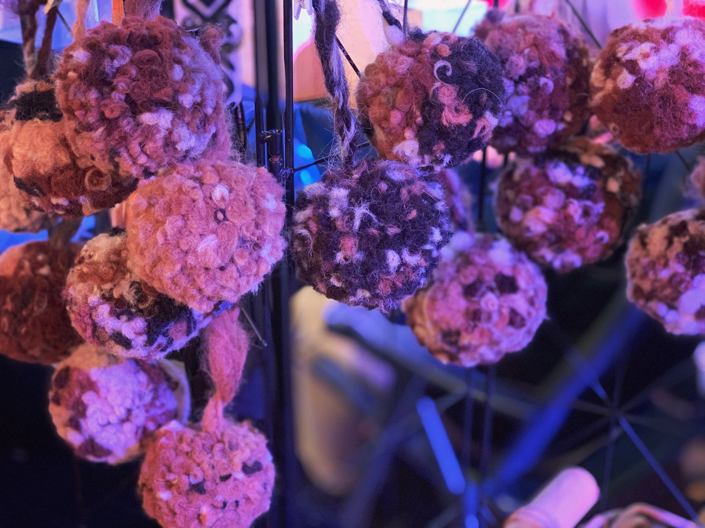 Kerstbal pure alpaca wol