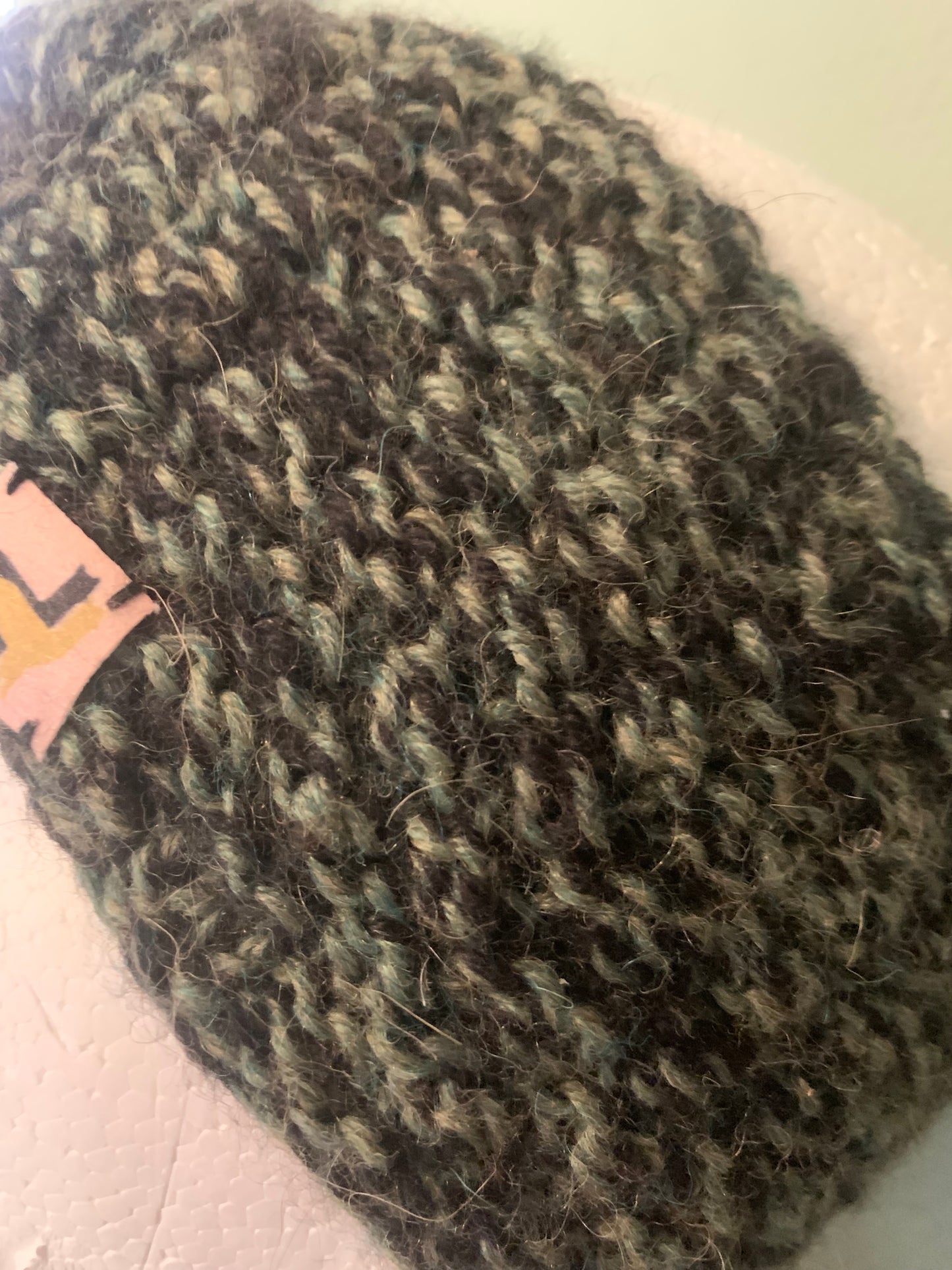 Oorwarmer kaki/zwart