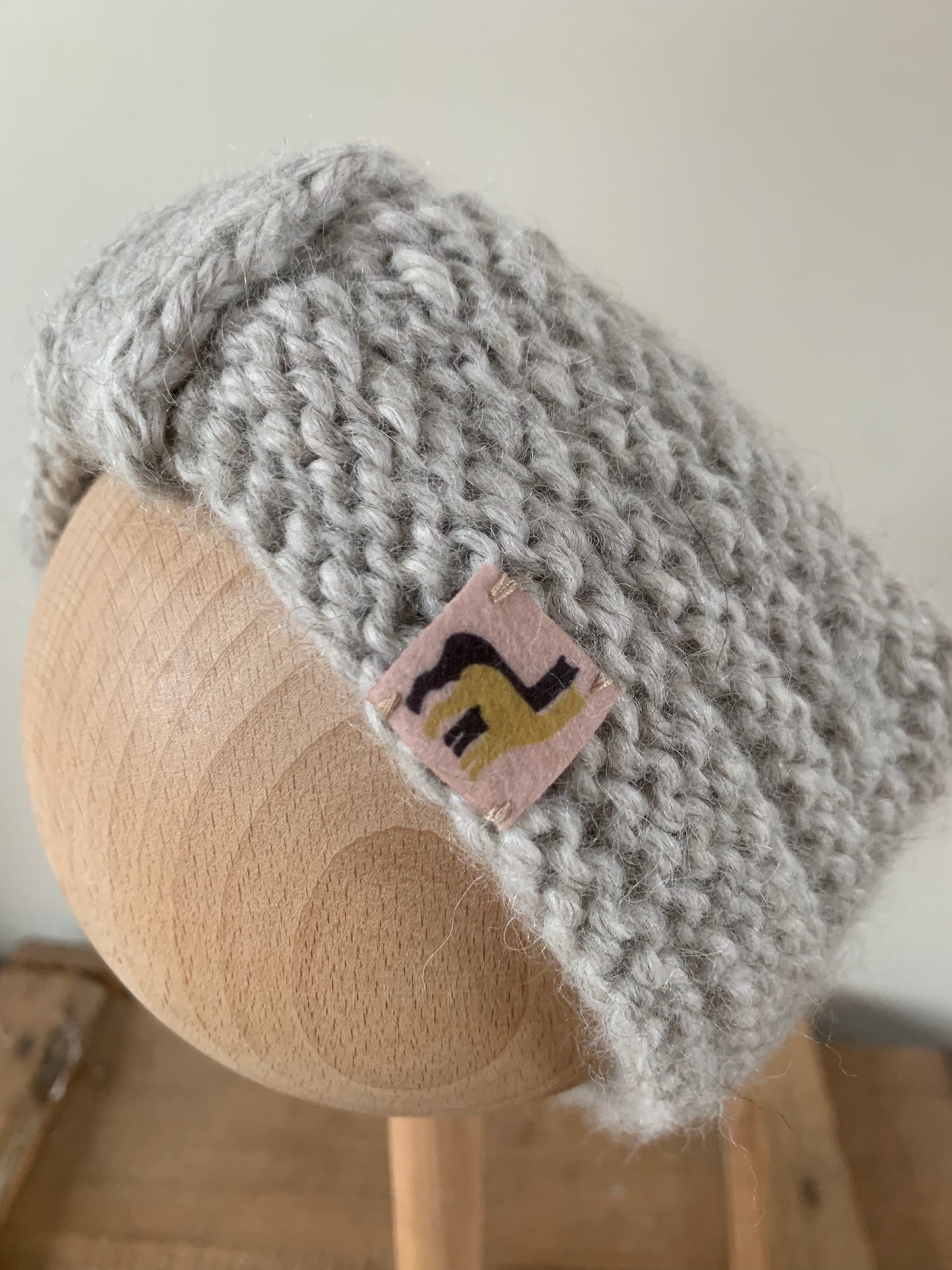 Oorwarmer licht grijs KIDS
